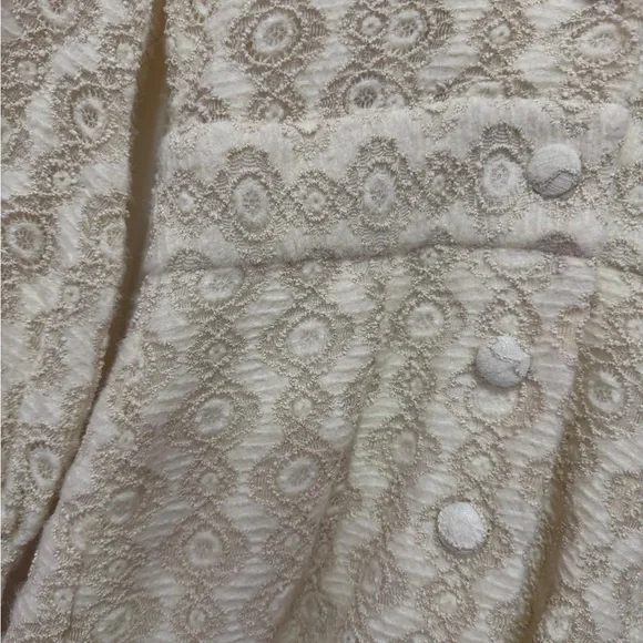 Chic Long Sleeve Lace Dress in Cream - Picture 4 of 4